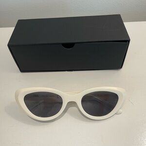 Zara Cat Eye Sunglasses - Ecru
